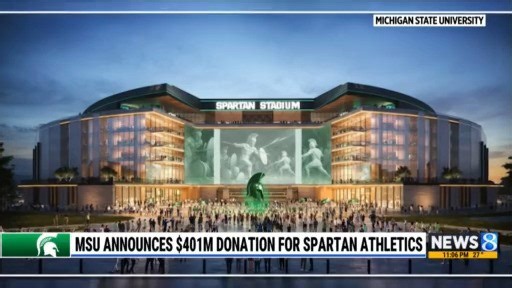 MSU announces $401 million donation for Spartan athletics