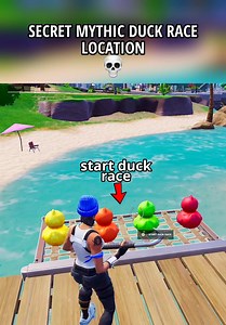 SECRET MYTHIC DUCK RACE LOCATION in Fortnite Chapter 7 Season 3 🤯 #fortnite #fortniteupdate #fortniteclips #fyp #foryoupage