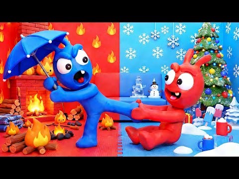 🔴LIVE: Hot vs Cold Challenge with Pea Pea 💚 24 HOURS+ Funny Moments Episodes in HD