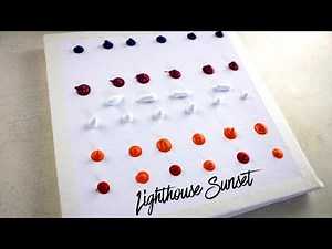 How to paint a lighthouse with acrylics | Lighthouse painting tutorial | Acrylic painting