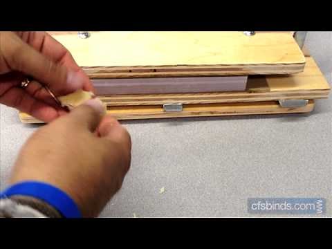 Using Fan-apart Carbonless Adhesive On The Mini UltraPad Padding Press