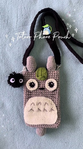 Handmade Totoro Phone Pouch | Crochet Gift Ideas