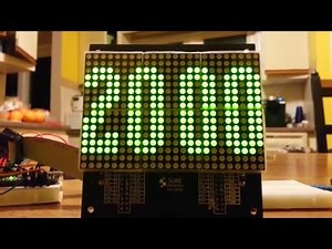 Arduino LED 24x16 Matrix HT1632C Green Digital Pong Dot Clock