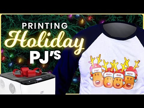 How to Print Your Own Festive Pajamas Tutorial