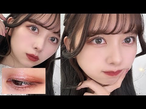 【黒髪裸眼OK】透明感を意識した濃いめの毎日メイク♡アイプチの仕方も紹介してます！ベスコスのみ！ほぼプチプラメイク！【黒髪メイク】