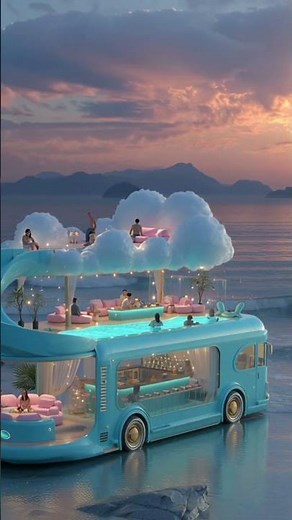 "Dream Luxury Bus – Floating Paradise on the Ocean"