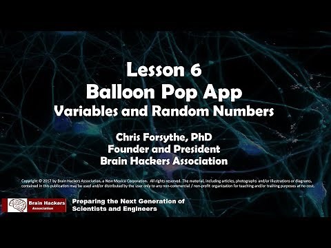 Lesson 6 Balloon Pop App Video Tutorial