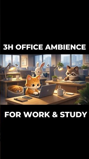 3 Hours of Cozy Office Sounds for Deep Work 🎧 #studywithme #officeambience #deepfocus