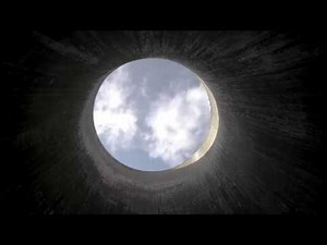 Inside a cooling tower