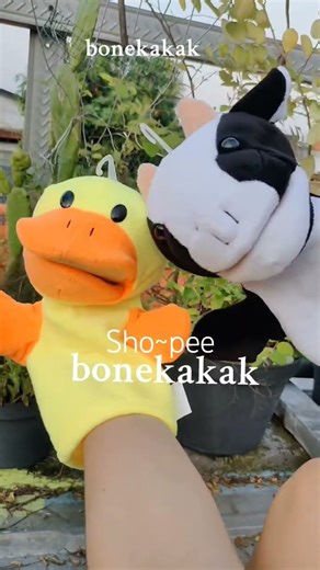 order di shopee bonekakak. #bonekatangan #dongeng #handpuppets #sapi #cow #katak#video #fypシ