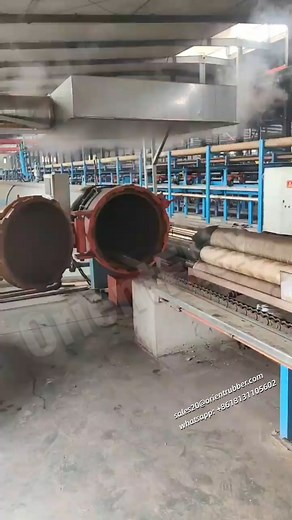 60m rubber hose is being vulcanized https://wa.me/8618131105602 sales20@orientrubber.com #rubberhose #hosefactory #hoseassembly #hosefittings #orientflex | Orientflex Rubber And PVC Hose