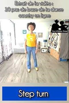 Step turn - country line dance step