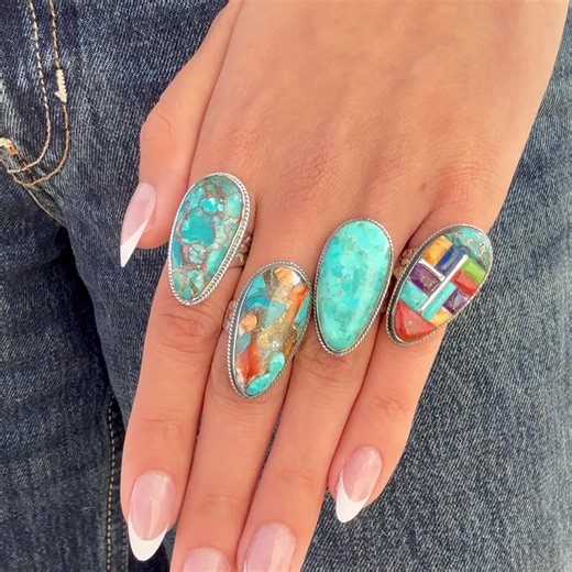 Shop the latest genuine turquoise & sterling siver jewelry. Visit: TurquoiseNetwork.com | Turquoise Network