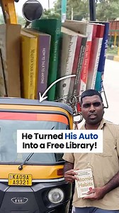He turned rejection into revolution.💛 Meet Daniel Maradona — a Bengaluru auto driver who made his vehicle a moving library! Once mocked for poor English, he taught himself for 10 years, earned a Master’s degree, and now shares hope through books in his auto. “One thought,” he says, “can change a bad day… or life.” Because sometimes, classrooms have wheels — and courage drives the lesson.✨ @daniel.mardona #Inspiration #DanielMaradona #AutoLibrary #BengaluruHeroes #InspiringIndia #BooksOnWheels #