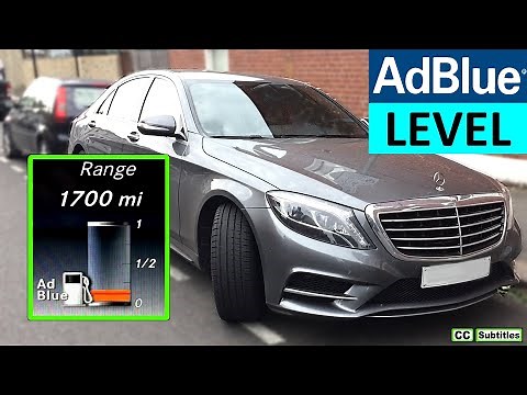 How to check AdBlue level on Mercedes S-Class 2016