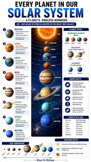 🌑 Explore Our Solar System: All 8 Planets Explained