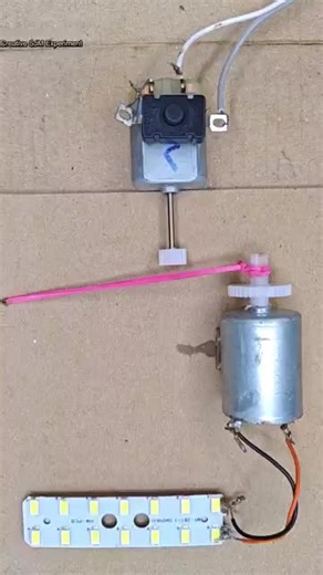 In this videos you can see, Powering 15 LED Light & Two Bike Light With Rack and Gear Generator _ DC Motor. . . . Exciting experiments and fun projects with DC motors! Learn how to build practical and creative devices with basic tools. From DIY home gadgets to controlling motors with Arduino, and solving common issues in DC systems, our videos are perfect for tech enthusiasts and engineers. Subscribe to stay updated with the latest tutorials and scientific ideas! . . . . . . If you enjoyed our v