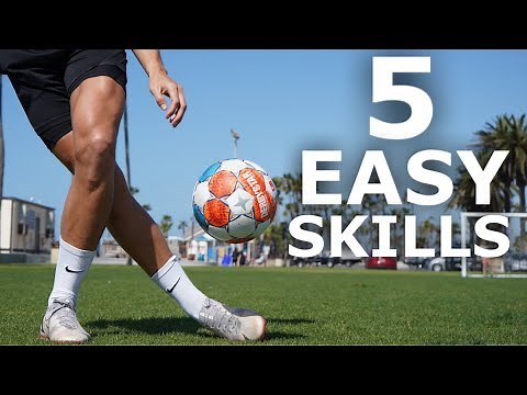 Learn 5 EASY Skills | Simple Step By Step Football Skills Tutorial