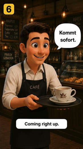 POV: You Order Coffee in Germany 🇩🇪☕ | Easy German Conversation #learngerman #germanforbeginners
