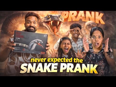Snake prank on family gone wrong😱🤣