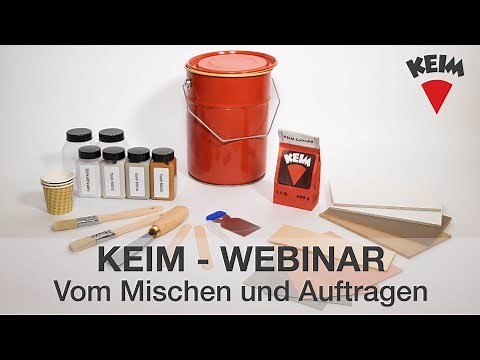 KEIM Webinar Gestaltung - Vom Mischen und Auftragen - Die Tischwerkstatt - Keimfarben AG