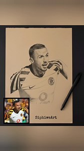 Samir Nurković against Kaizer chiefs 🔥🔥🙌✌️🎨✍️ #artist #drawing #art #BetwayPrem #Amakhosi4Life #KaizerChiefs #MamelodiSundowns #OrlandoPirates | Siphiwe_Art.