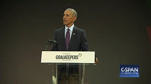 Former President Barack Obama: "When I see people trying to undo that hard-won progress, for the 50th or 60th time, with bills that would raise costs or reduce coverage or roll back protections for older Americans and people with pre-existing conditions...it is aggravating." He also says, "Progress is never inevitable. It often can be fragile. It's in need of constant renewal." | C-SPAN