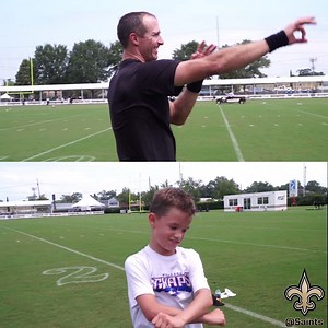 134K views · 3.8K reactions | Like Father, Like Son  Drew Brees from 35 yards Baylen Brees from 20 yards | New Orleans Saints | Facebook