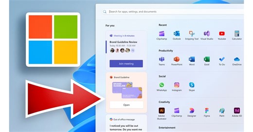 Das neue Menü von Windows 11 erscheint in Kürze: Hier erfahrt ihr, wie es aussieht und welche neuen Funktionen das stark überarbeitete Startmenü zu bieten hat
