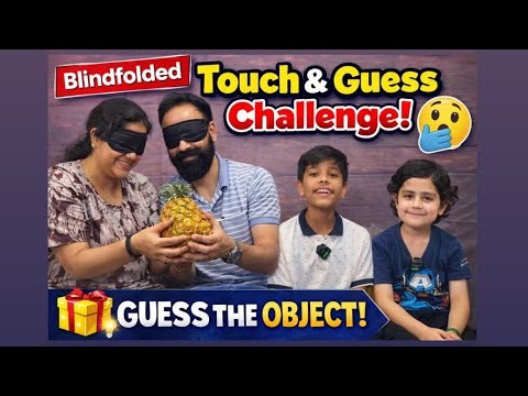 Blind Touch Guessing Game Challenge 🤯 | Who Will Guess First? | Fun Vlog