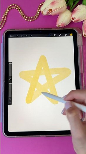 The Most BASIC Watercolor Brush EVER?! Procreate Tutorial 🌸 #shorts #brush #procreate #art