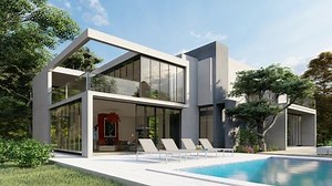 3d Animation Big Contemporary House Pool Stock Footage Video (100% Royalty-free) 1062495028 | Shutterstock