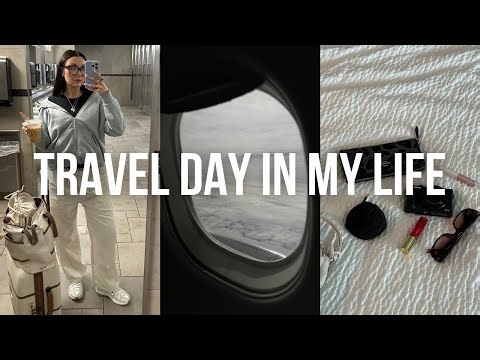 TRAVEL DAY VLOG | airport routine, fly with me, + what's in my travel bag