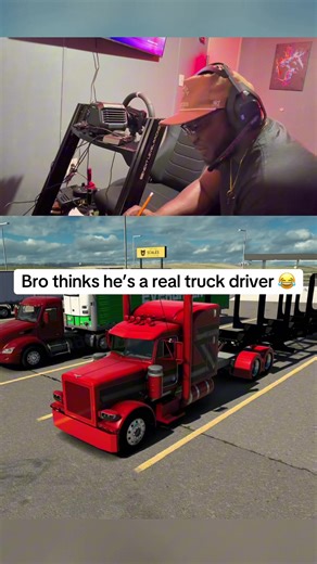 Bro finally did his pretrip 😂#americantrucksimulator | american truck simulator