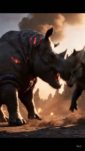 Rhino vs Dinosaur 3D Battle Expert Animator Creates EPIC
