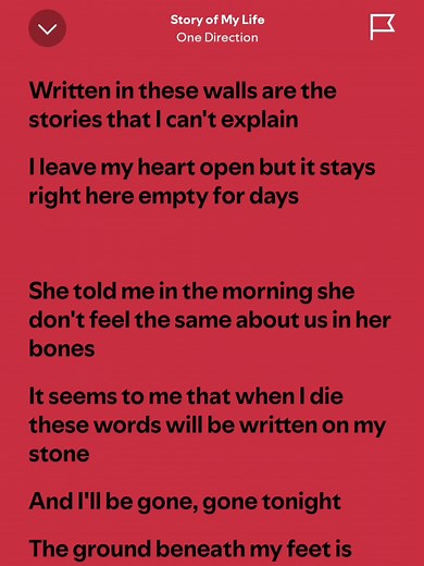 Story of My Life: Full Lyrics and Meaning