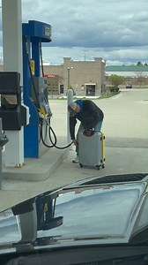 12 reactions · 3 comments | Crazy guy at gas station. I took out my phone and started recording. #gasstation #hack #travel #lawncare | Rebecca JS | Facebook