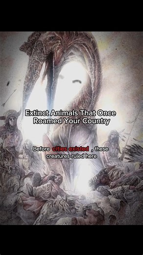 Extinct Creatures That Once Dominated Your Country #prehistoricanimals #fypage