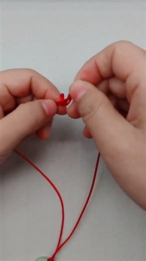 Gold shop pendant quick binding method handmade pendant jewelry knotting