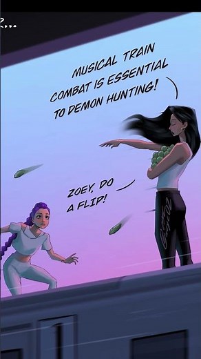 HUNTRIX s'entraîne à nouveau ! #kpopdemonhunters #mira #celine #kpdh