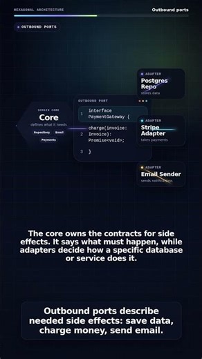 Hexagonal Architecture Explained in 60 seconds