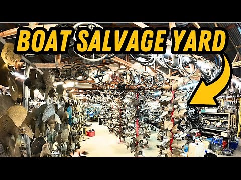 The BIGGEST Marine Salvage Yard - You Won't Believe What's Here!