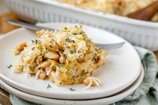 Creamy Rice and Artichoke Casserole Made From Scratch
