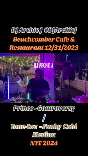 DJ Archie J In the mix. @Beachcomber Cafe 12/31/2023. Prince - Controversy / Tone-Loc - Funky Cold Medina. #melbourne #stkildabeach #beachcomber #djarchiej #DJArchieJ #melbournedj #1980s #djmixing #livemix #nye2024 #nye #prince #controversy #toneloc #funkycokdmedina #funk #soul #hophop #rap