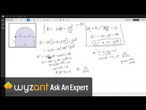 Find the dimensions of a Norman window that give max area given its perimeter.