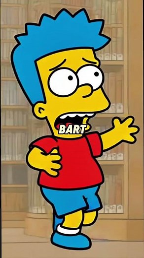 Why did Bart’s face turn red at the library?#SpringfieldStories#Simpson#fyp#funny#Foryou