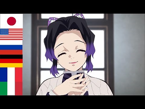 Shinobu saying "Ara Ara, Sayonara" in different 6 languages | Kimetsu no Yaiba Multilanguage