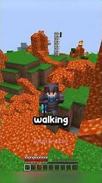 Minecraft, But Everywhere I Look Turns To Lava… #shorts