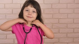 Child Playing Doctor Little Girl Stethoscope Stock Footage Video (100% Royalty-free) 1007428267 | Shutterstock