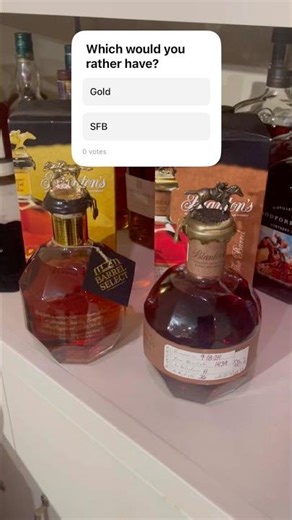 Blanton’s Gold or Blanton’s Straight from the Barrel, which one would you choose?